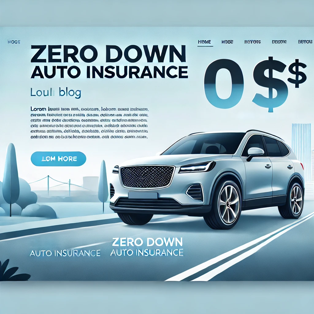 Zero Down Auto Insurance